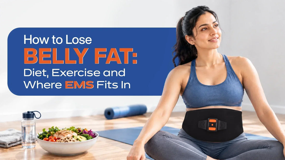How to lose belly fat with diet, exercise and EMS